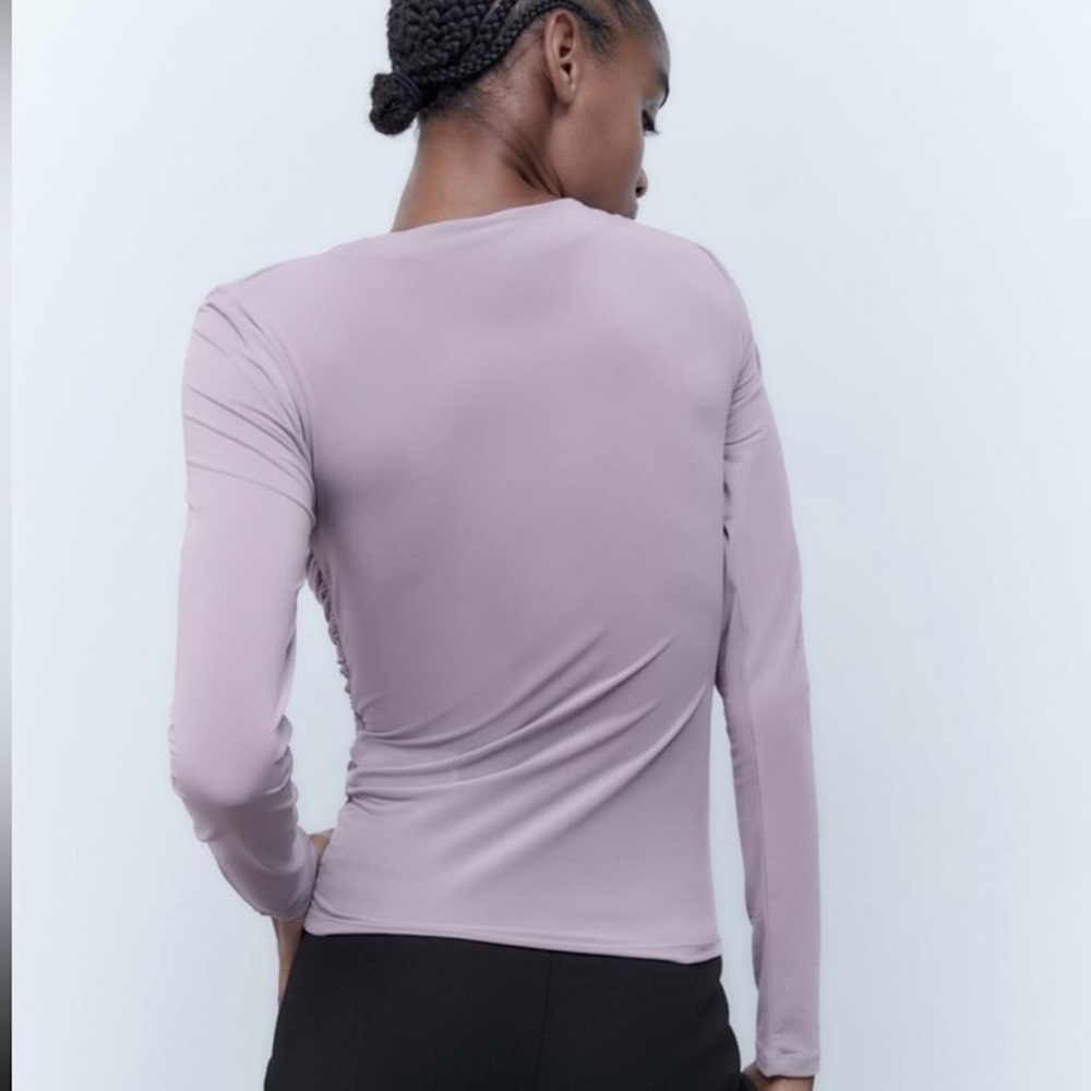 Zara Ruched Blouse - Picture 2 of 8